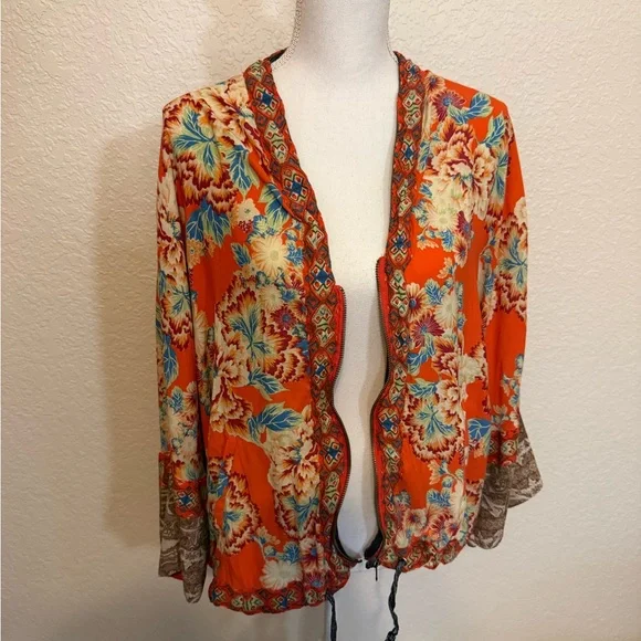 Free People Multicolor Floral Jacket/Kimono - Picture 2 of 7